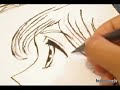 me drawing manga (cute girl)