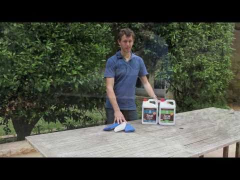 teak - A short demonstration of how to clean teak using our 2 part teak cleaning system on old teak table. The same system is designed for how to clean marine teak ...