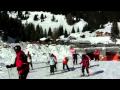 dolomiti sella ronda con gli sci in full hd