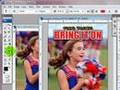 Bring It On Cheerleading Poster Photoshop Elements Template