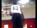 Antione Brown Doing a reverse dunk at camp Antione Brown Doing a reverse dunk at camp