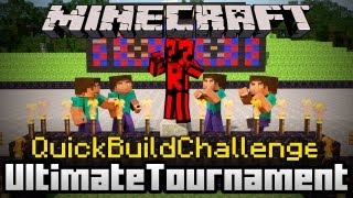 Minecraft Quick Build Challenge - Four Way Battle: Castle/Fortifications!