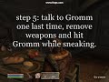 Oblivion: How To Remove Gromm From The Game