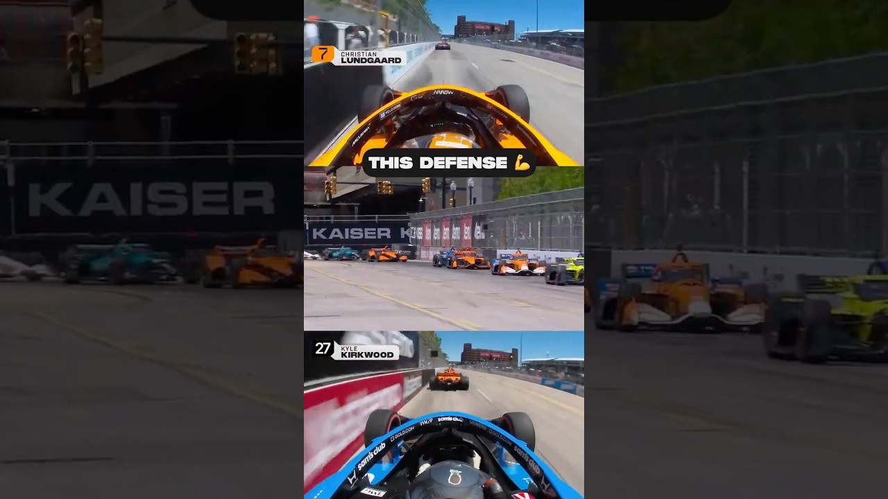 Nobody was getting by Christian Lundgaard 🙅‍♂️ #indycar #racing
