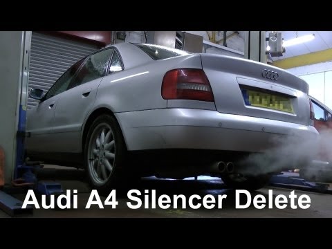 Exhaust silencer delete (Audi A4 turbo)