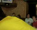 cena mondariz, edu abel y el suizo cantando xD