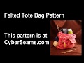 Knitted Felted Tote Bag - Attach the Strap