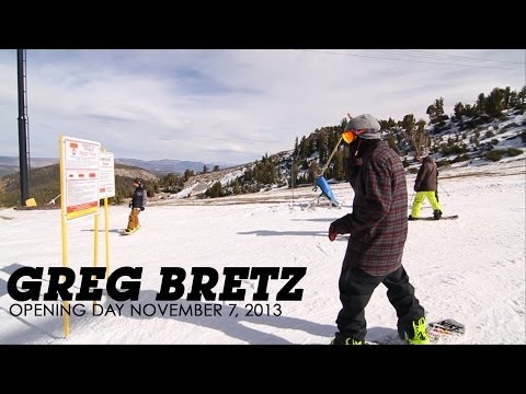 Greg Bretz - Mammoth Mountain cranked up its lifts for the first time of 2013-2014 season on Thursday November 7. Team rider Greg Bretz took full advantage at the Unbound...
