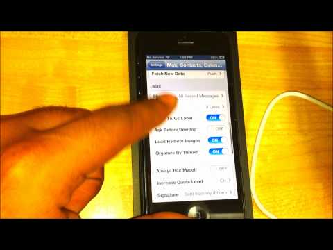how to change email on iphone