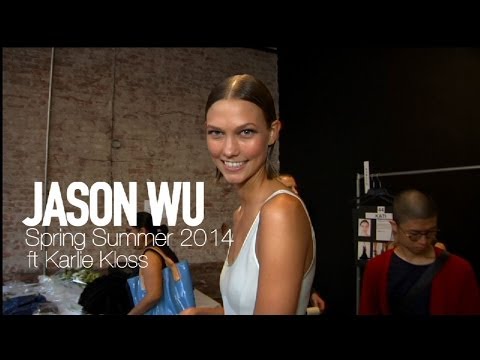 Jason Wu - http://mod-tv.com JASON WU Spring 2014 Backstage with Karlie Kloss and Jourdan Dunn. Supermodel Karlie Kloss gives us an exclusive look backstage at Jason Wu...