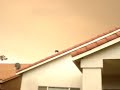 Outside during a fire storm