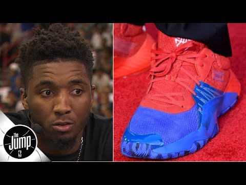 Video: Donovan Mitchell shows off Spider-Man shoe, explains summer league dust-up w/Jayson Tatum | The Jump