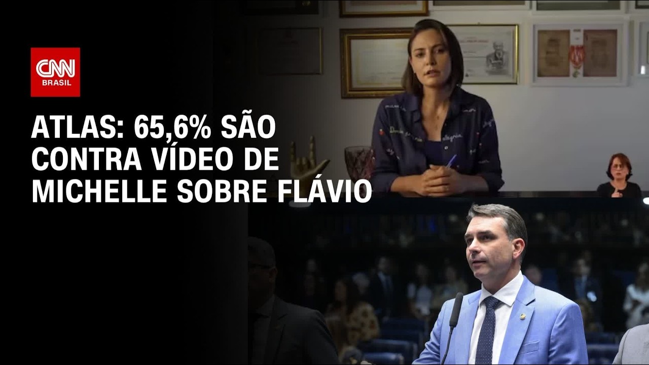 65,6% dos bolsonaristas são contra vídeo de Michelle sobre Flávio, aponta Atlas | CNN NOVO DIA