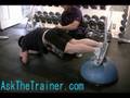 BOSU Ball Plank - Feet Elevated on balance trainer