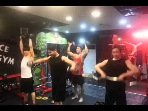B.A.P Youngjae @ Body Space Gym