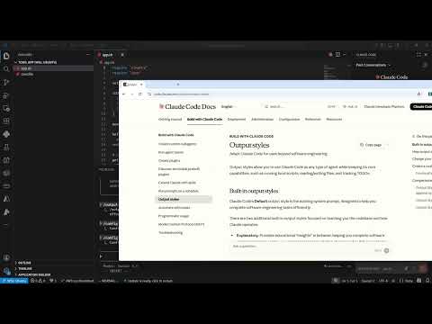Claude Code Essentials - Output Styles Follow Along