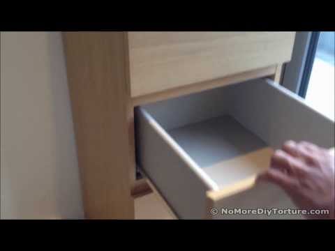 how to remove ikea dresser drawers