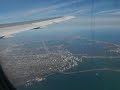 VISTA AEREA DESDE EL AVION LLEGANDO A MIAMI