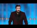 Golden Globes 2012 - Ricky Gervais Opening ...