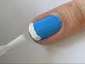 Nail Art Tutorial -  Winter Snow Light Nails inspired by Julieg713 Using Konad Nail Stamping Tool