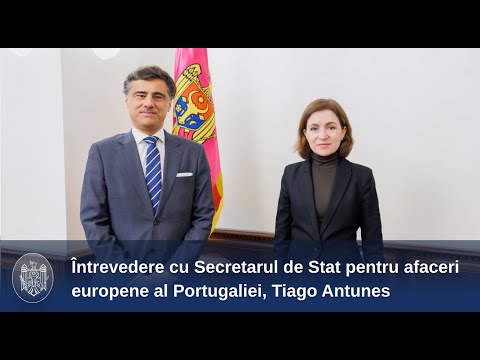 President Maia Sandu met with Portugal's Secretary of State for European Affairs, Tiago Antunes