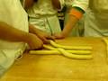 Braiding challah, 3 strands