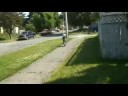 Theo rides a 2 wheeler