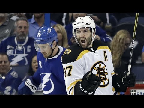 Video: Bergeron leads Bruins to Game 1 victory over Lightning