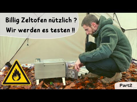 Zeltofen Tomount / Aufbau + Test / Anleitung / Bushcraft / Part2