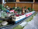 The trains above are running on my little railway.Sure ,the BR 212 is called 