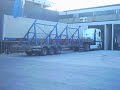 Fassadenplatte abladen, Autokran, Spezialtransport