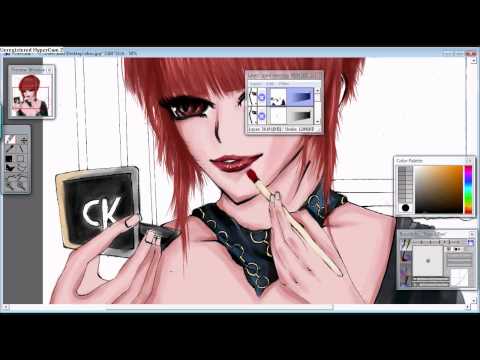 Drawing Ebru in Manga (OpenCanvas)