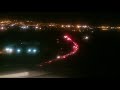 Неаполь - посадка в аэропорту ночью - Neapol