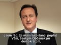 Britský premiér David Cameron podpořil ODS