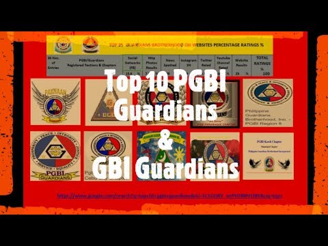 Top 10 PGBI Guardians & GBI Guardians Brotherhood
