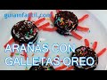 Recetas de Halloween, Arañas con galleta Oreo