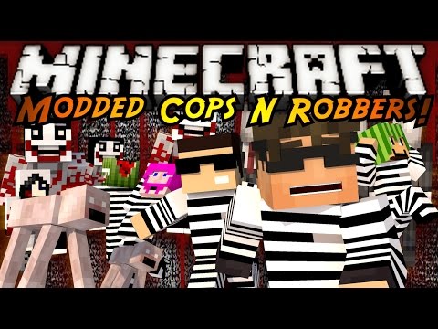 Minecraft Mini-Game : MODDED COPS N ROBBERS! CREEPY PASTA!