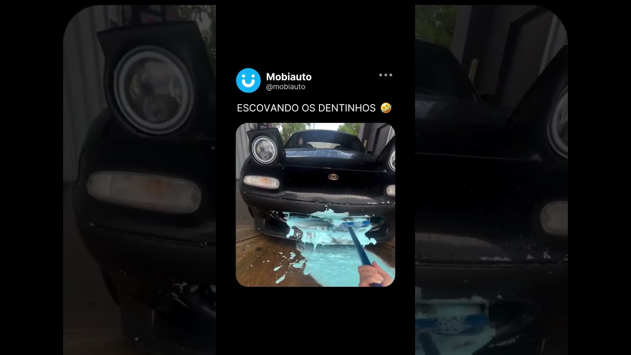 ESCOVANDO OS DENTINHOS DO CARRO