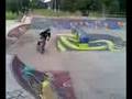 BMX Back Flip With Painful Landing - back flip, back flop, back slam, bmx, fail, flip, painful