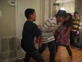 AJ Dancing with his cousins on New Years.