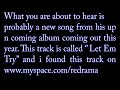 www.myspace.com/redrama
redrama
paleface
capenape
promoe
concious youths
street music
everyday soundtrack