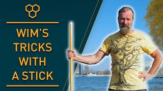 Wim Hofs balancing tricks with a stick