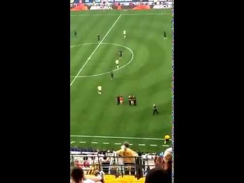 Mario Balotelli takes selfie... On the pitch!