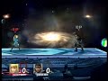 Samus turning into Zero Suit Samus through taunting