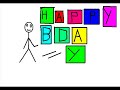 stick figure birthday