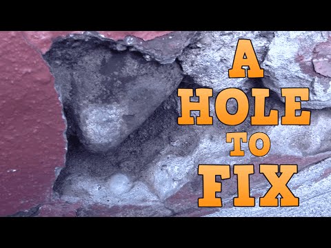 how to patch holes in concrete