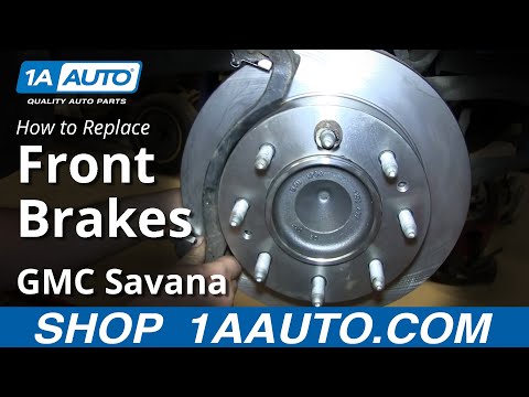 How To replace Install Front Disc Brakes Chevy Express GMC Savana 2500