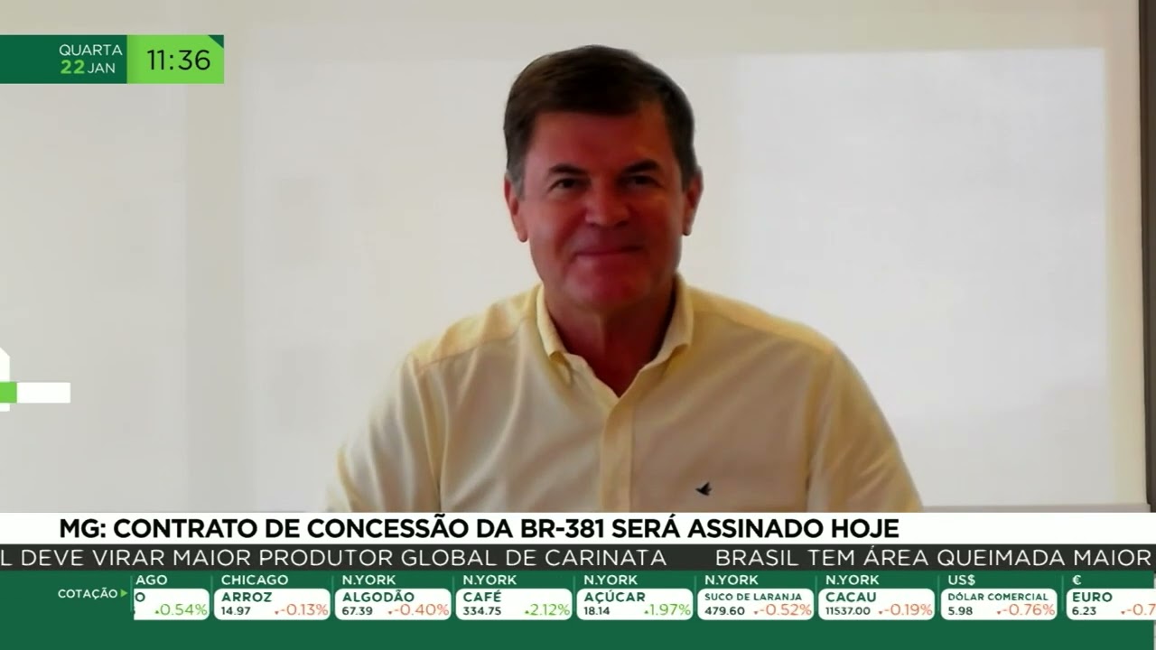 MG: contrato de concessão da BR-381 será assinado hoje