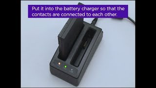 Charging the battery pack with BC-12(option)