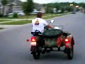 Dog riding motorcycle Dog riding motorcycle